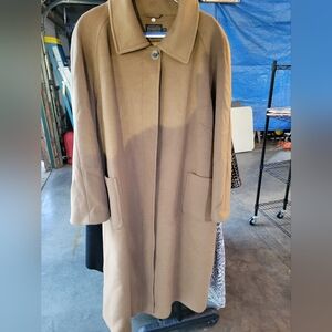 Pendleton tan wool duster pea coat 24w
